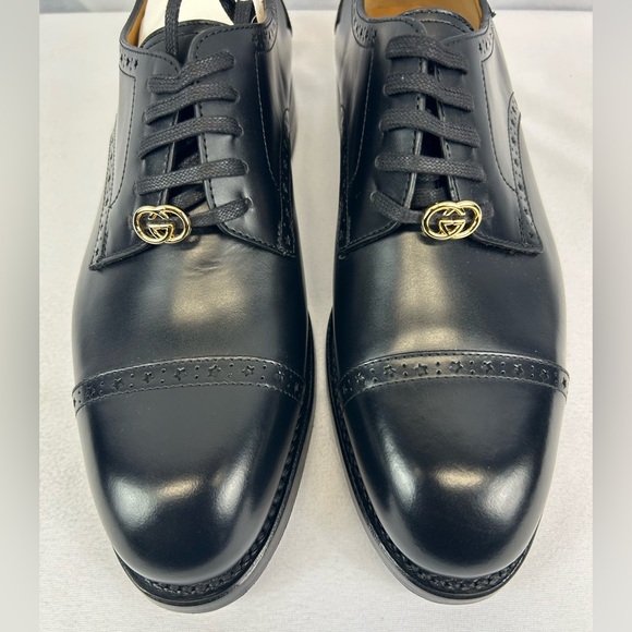 GUCCI Men's Rooster Brogue Leather Derby - Picture 5 of 8
